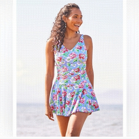 April Cornell Floral Swim Dress - Picture 1 of 7
